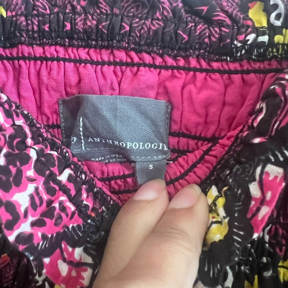 Anthropologie Smocked Abstract Midi Dreas - Picture 8 of 10